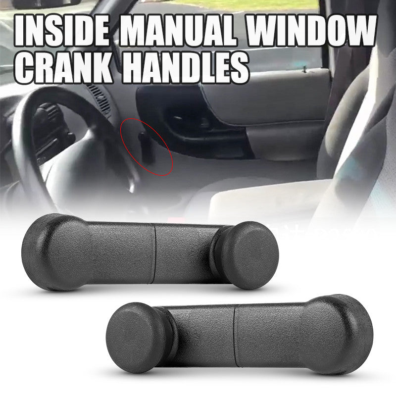 2X Inside Manual Window Crank Handles Black For 1993-14 for Ford RANGER F150 F350 US