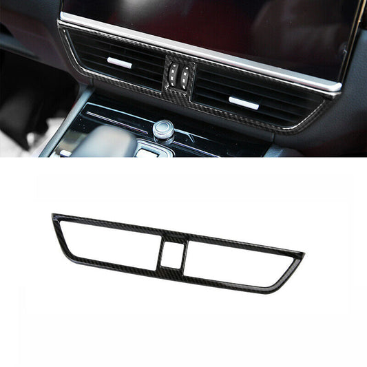 for Porsche for Cayenne 2019-2023 Carbon Fiber Dash Console Air Outlet Vent Frame