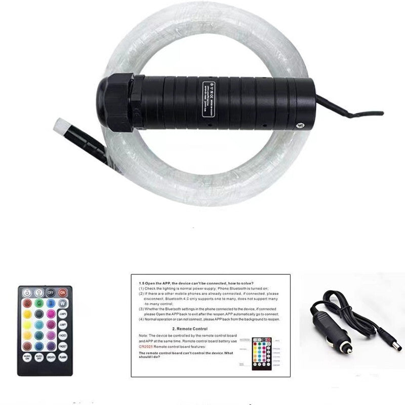 Car Star Starry Sky Effect Ceiling RGBW APP Control Fiber Optic Cable Light Kit