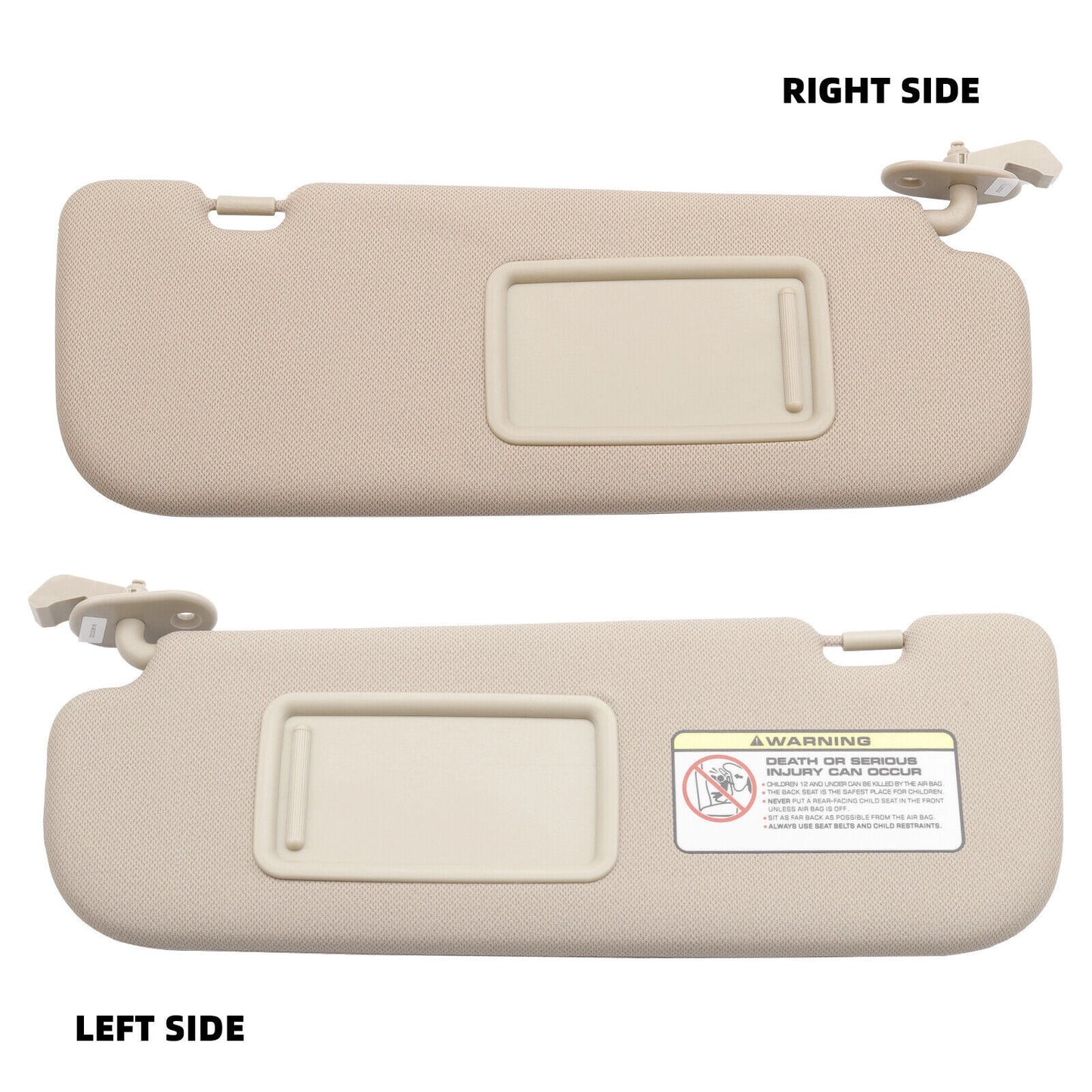 2PCS Beige LEFT RIGHT Sun Visor Fit for Hyundai for Elantra 2015 L 1.8L 852103X000TX