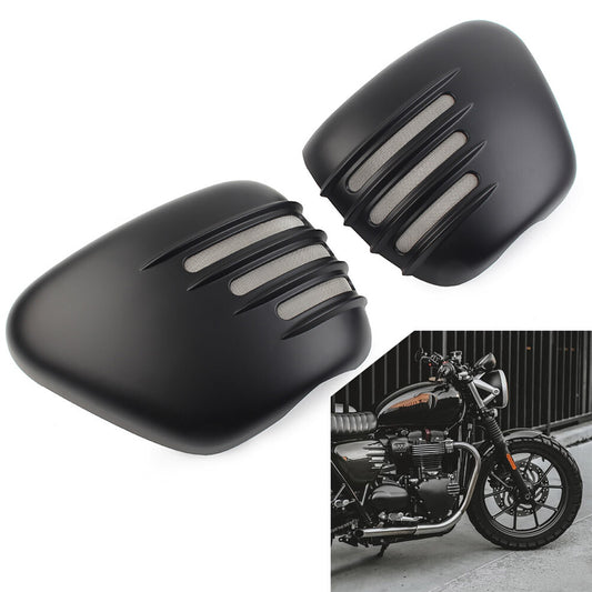 Pair Battery Side Covers Left Right Set For T120/T120 2016-2020 Matte Black