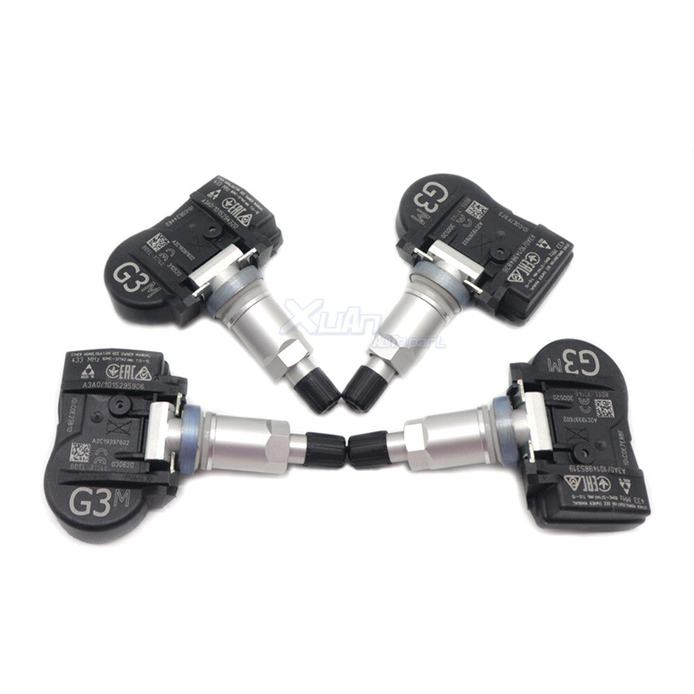 433MHz TPMS BDEL37140 Kit (4 x TPMS Tire Pressure Sensors) for Mazda CX-30 2019+