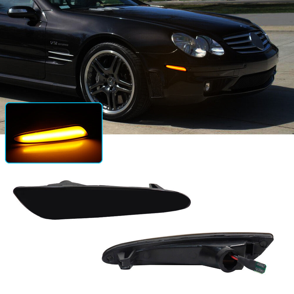 CAN-bus amber LED side marker turn signals are suitable for 2003-2006 for Benz W211 E-Class.
