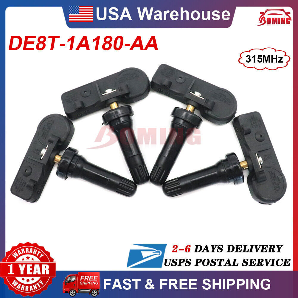 4x for Ford Motorcraft Tire Pressure Sensor Monitoring System TPMS DE8T-1A180-AA