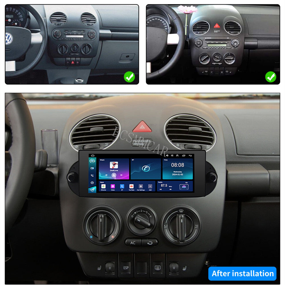 Fit for Volkswagen Beetle 2006-2010 Car Stereo Radio GPS Touch Screen Wifi GPS