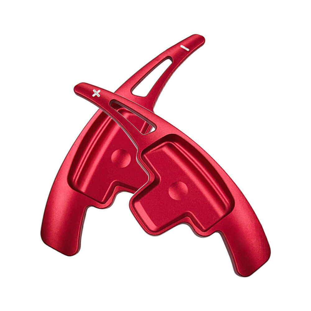 Red Car Steering Wheel Paddle Shift Extension Fit M- for Benz A B E R M GLK SLK-Class