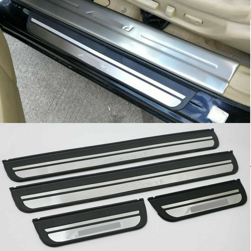 4X External Car Door Sill Scuff Plate Guard for Honda Accord 4DR SEDAN 2008-2012