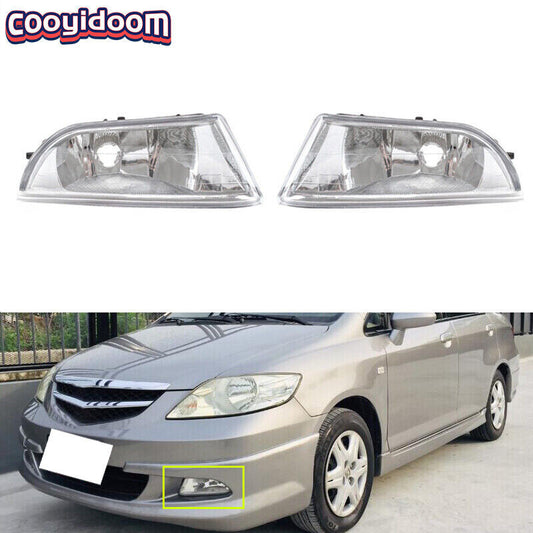 Applicable to 2006-2008 for Honda City front bumper fog lights (left + right)
