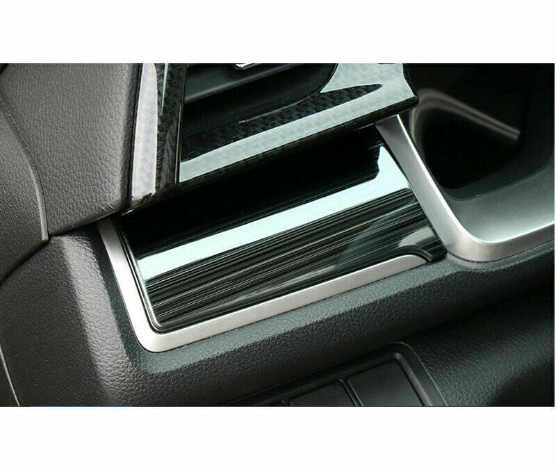Middle Console Dashboard Strip Trim 3X for Honda for Civic 2016-2021 Black Titanium