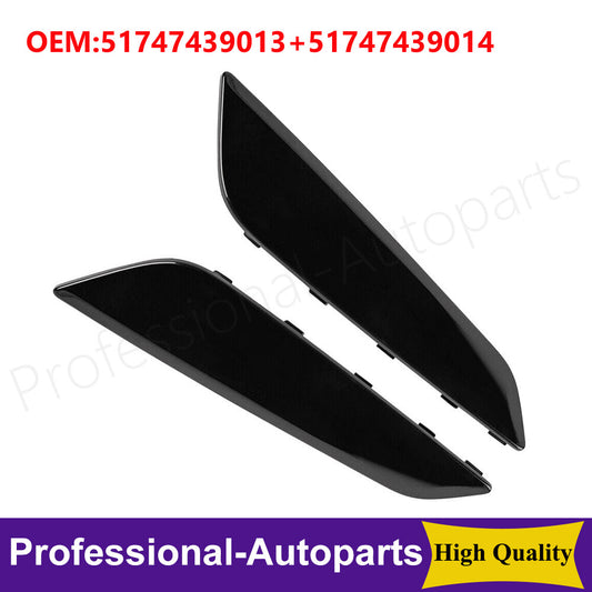 One pair of left and right mudguard pipe decorative covers for BMW G30 5 Series 2017-2022.