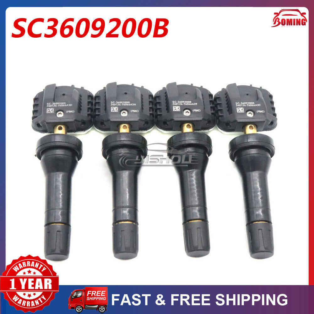 Set of 4 TPMS Tire Pressure Sensor SC3609200B for BYD Dolphin Han EV Song Plus
