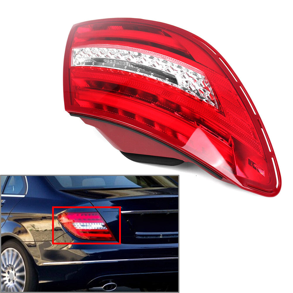 Left Tail Light Rear Brake Lamp Red for Mercedes Benz C ClassC250 C300C350C63