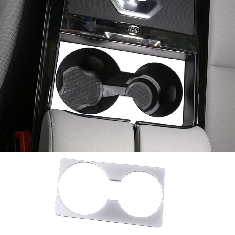 Silver ABS Water Cup Holder Panel Trim for Land Rover for Range Rover Evoque 2020-23