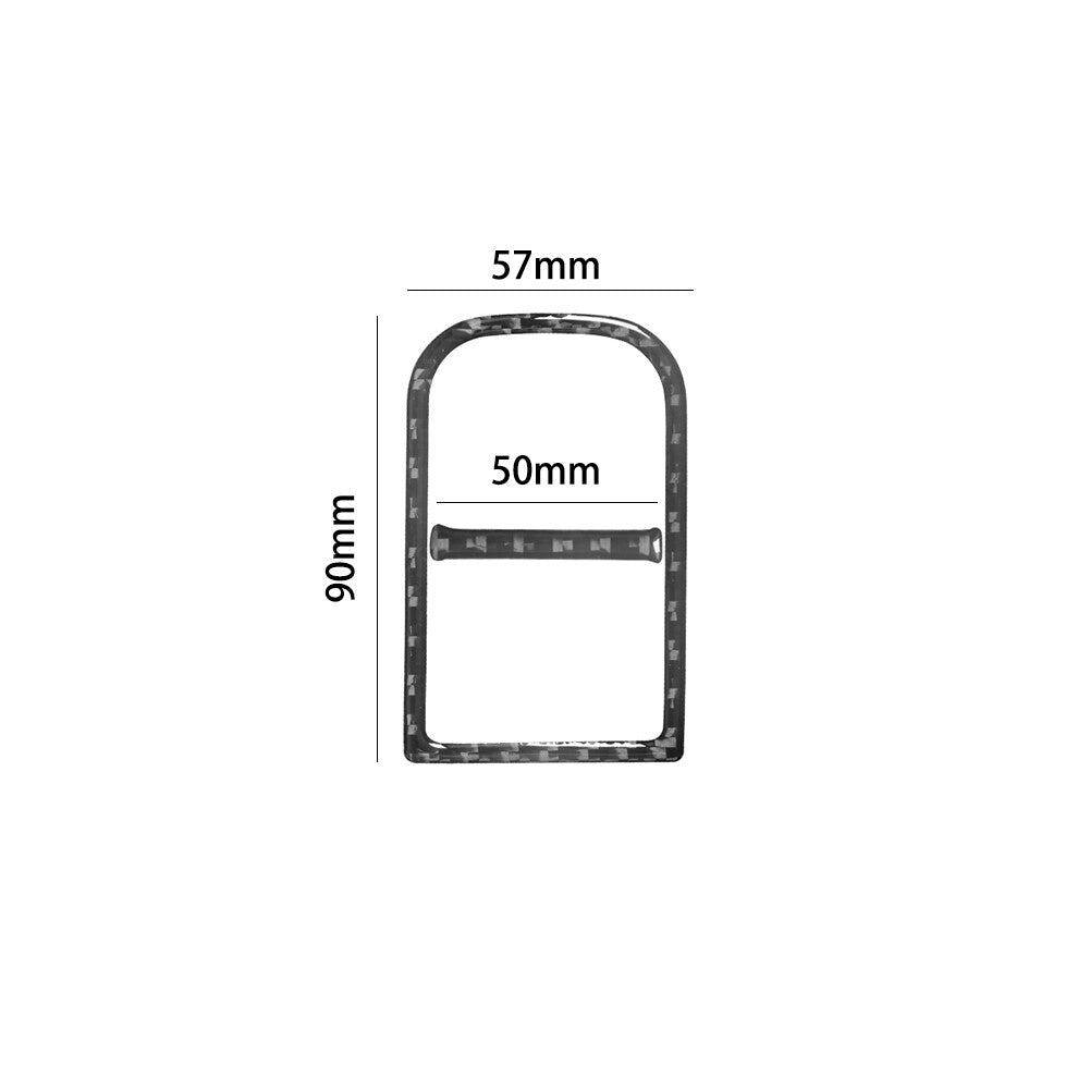 Carbon Fiber EPB Console Outer Frame Cover Trim for Volkswagen for Tiguan 2013-2017