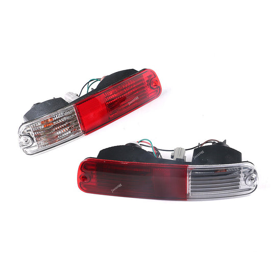 2Pcs LH + RH Rear Bumper Tail Fog Light Indicator for Mitsubishi for Pajero Montero