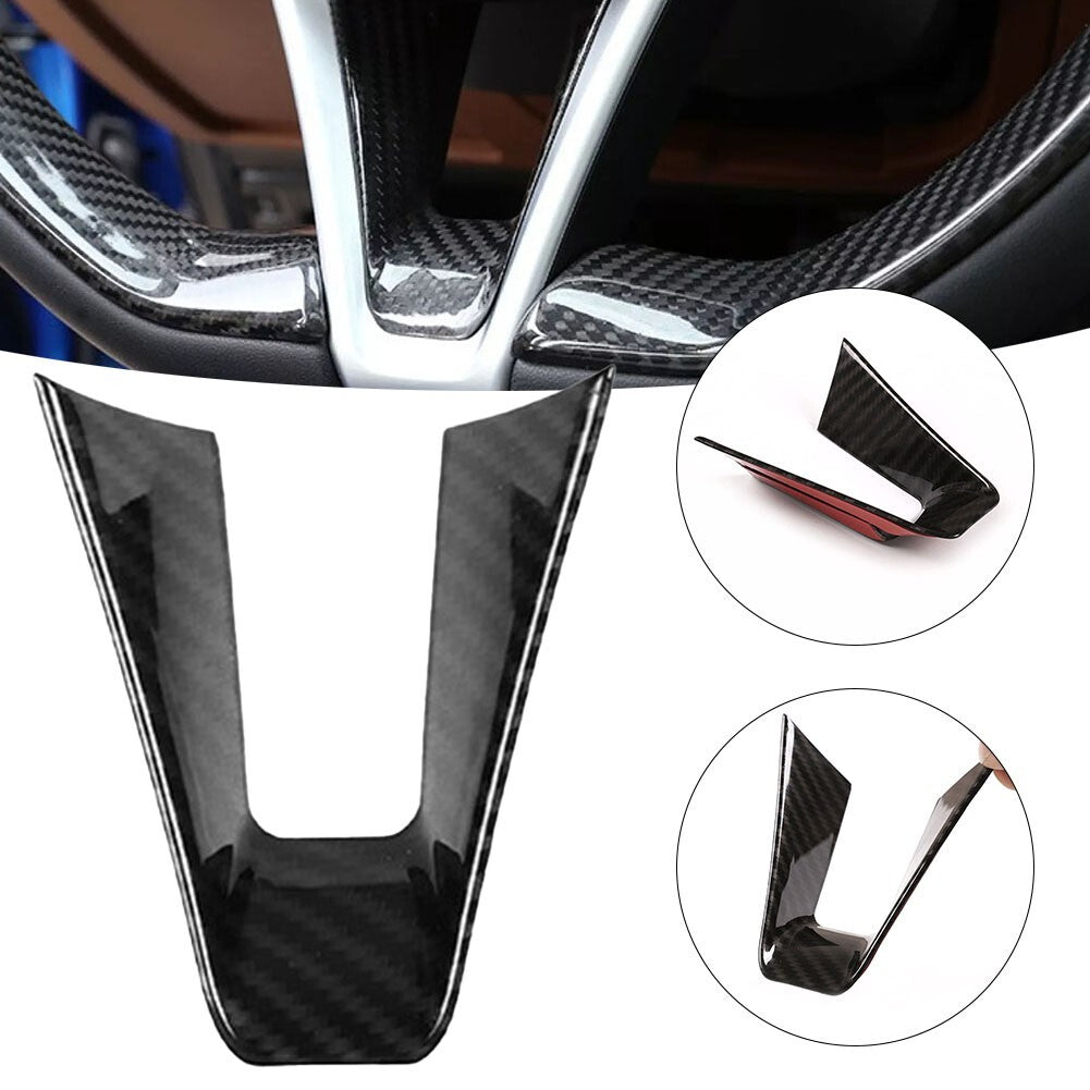 Carbon Fiber Steering Wheel Cover Trim For Alfa For Romeo For Giulia for Stelvio