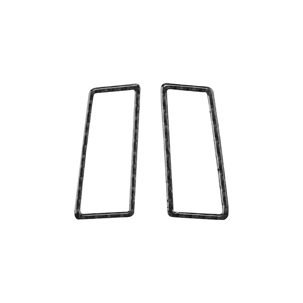 2x carbon fiber dashboard air outlet trim for Audi A4 S4 2005-2008
