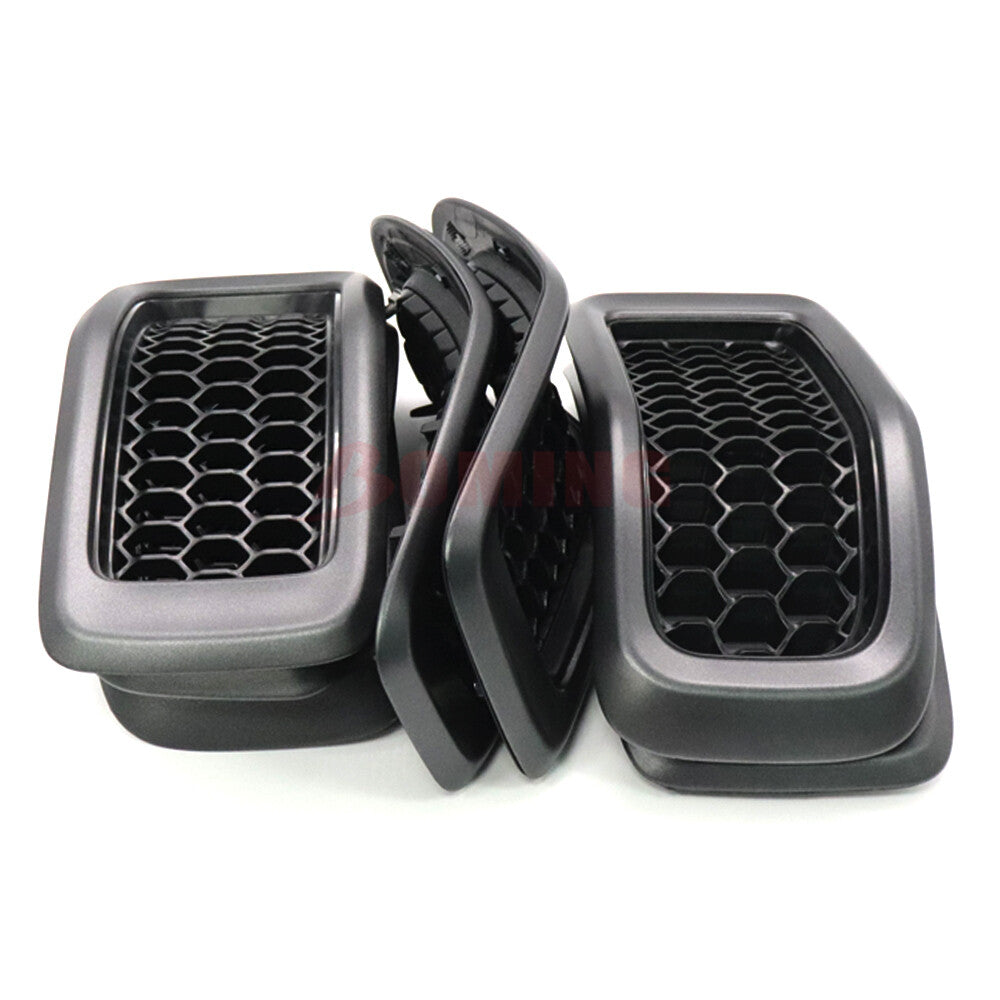 6CY39XS9AC For 2014-2018 for Jeep Cherokee Frame w/Black Insert Front Grille Gray