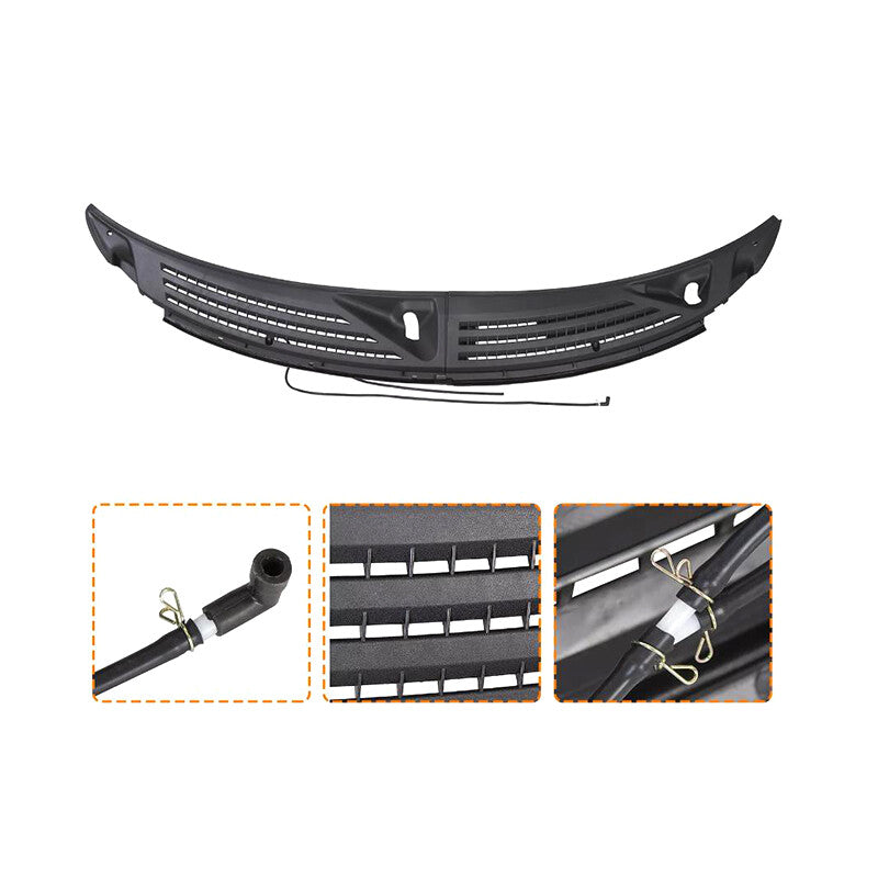 for Ford F150 09-14 Windshield Wiper Cowl Panel Grille Set w/ Seals Right  Left