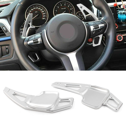 Steering Wheel Shift Paddle Blade Extension Fit BMW3 5 F10/F30/F80 Silver