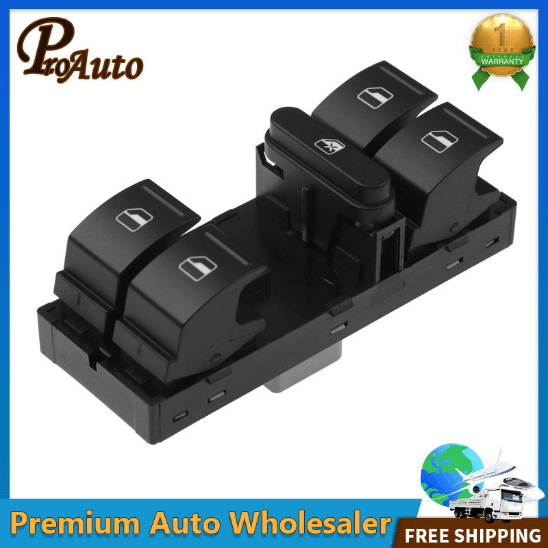 Master Power Window Switch for VW for Jetta 05-18 for Passat for Tiguan for Golf GTI Front Left