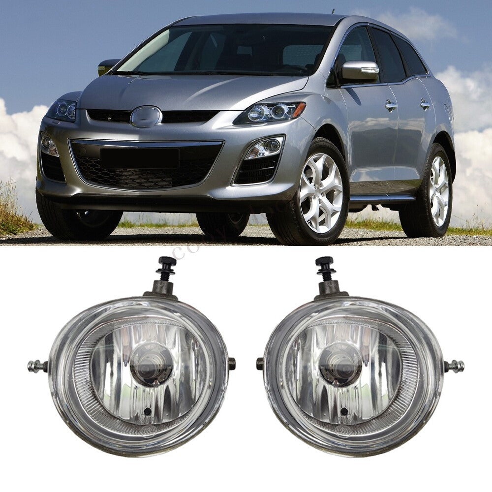 Pair Front Bumper Fog Light With Bulbs for Mazda CX7 CX-7 2009 2010 2011