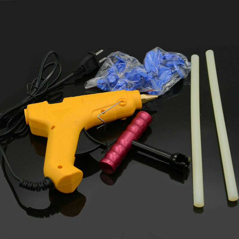 Car Body T-Bar Puller Lifter Tool Glue Gun Panel Paintless Dent Removal Repair