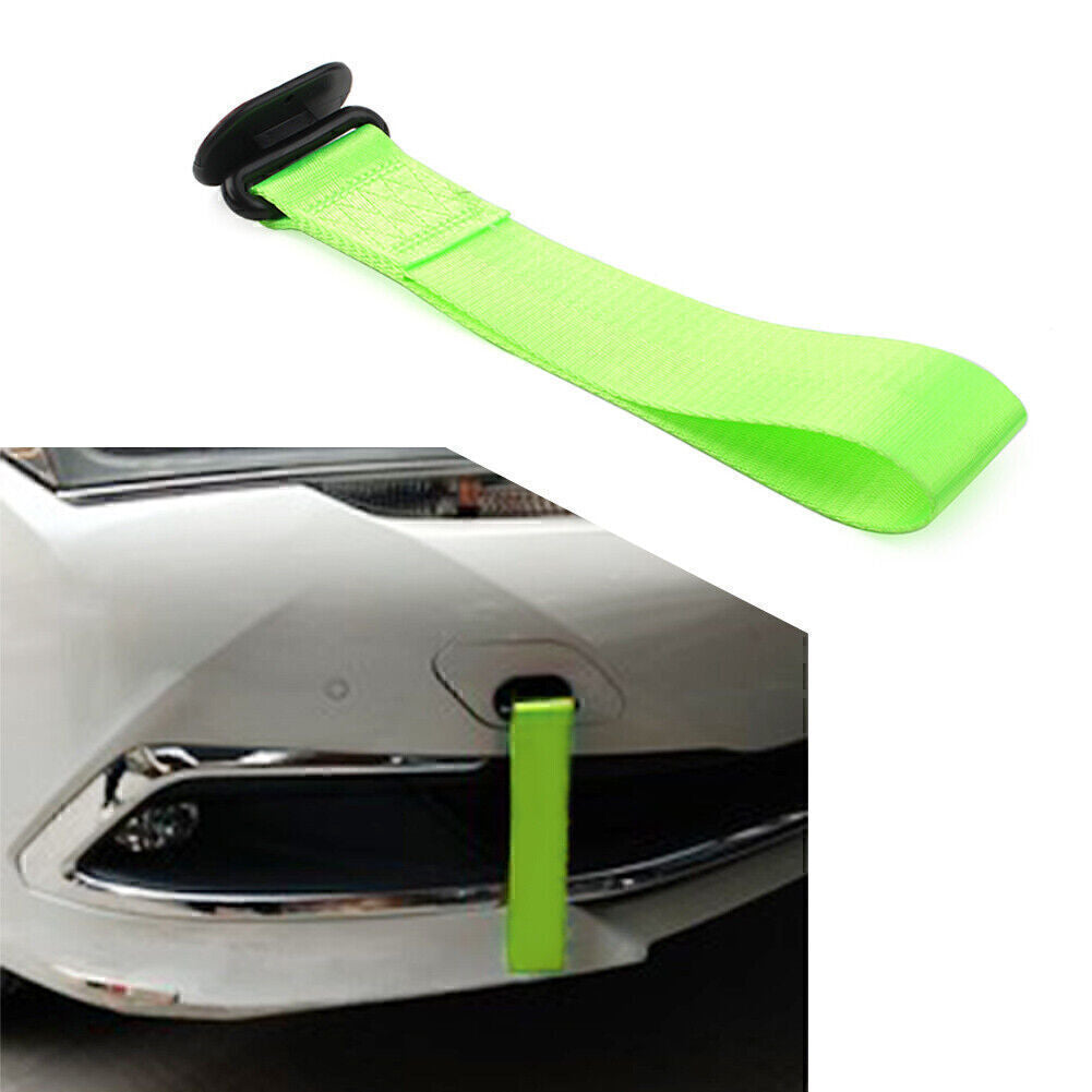 For Rear/Front Bumper Racing Tow Towing Strap Belt Rope Rally Hook Universal