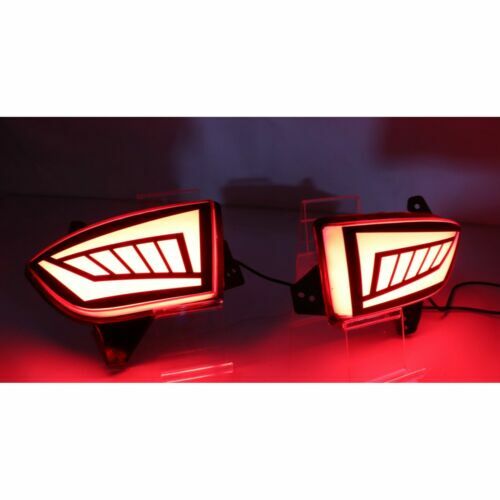 2Pc Rear Bumper Tail Light Brake Turn Signal Reflector fit 19-21 for Honda Pilot AT