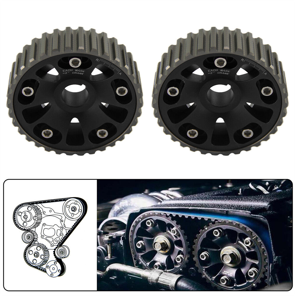 2PCS Racing Camshaft Gear Pulley for Acura for Honda Integra for Civic B16A B16B B18C
