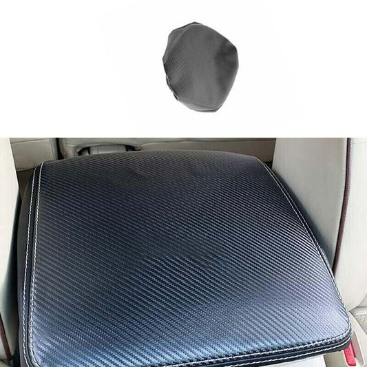 1X Middle Console Armrest Box Cover Black Leather for Nissan Armada Patrol 17-20