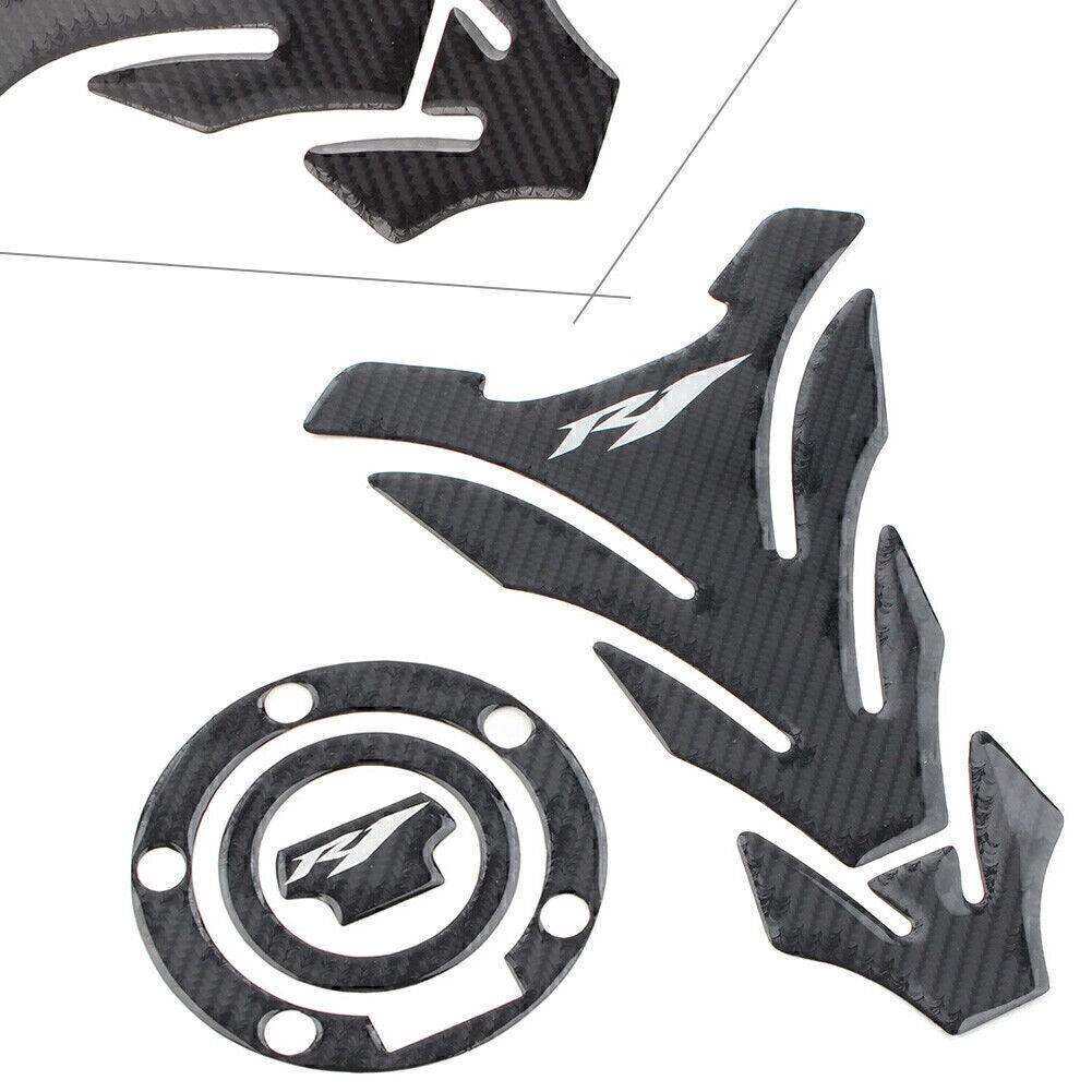 Tankpad 3D Tankschutz Aufkleber Protektor Wei? F¨¹r for Yamaha YZF1000 YZF-R1 R1M76