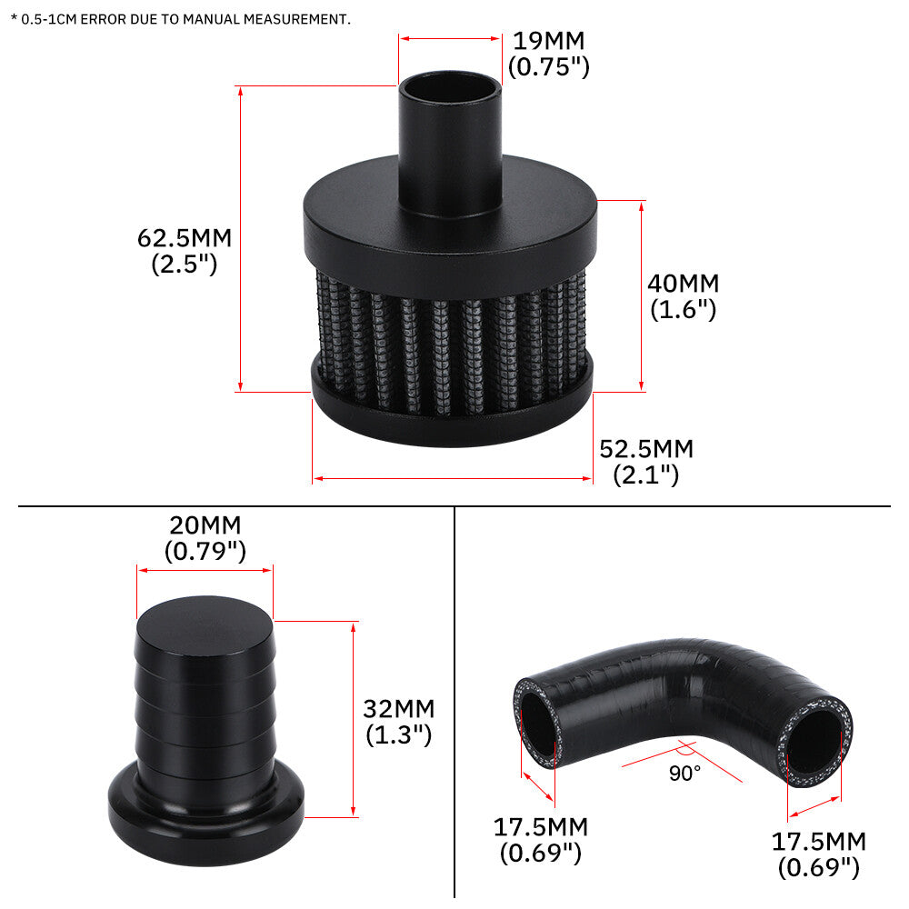 CCV Crank Case Vent Kit For 2007.5-2025 for Dodge 6.7L for RAM 2500 3500 Diesel