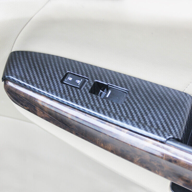 for Honda Accord 2008-2012 Carbon Fiber ABS Window lift panel switch cover trim