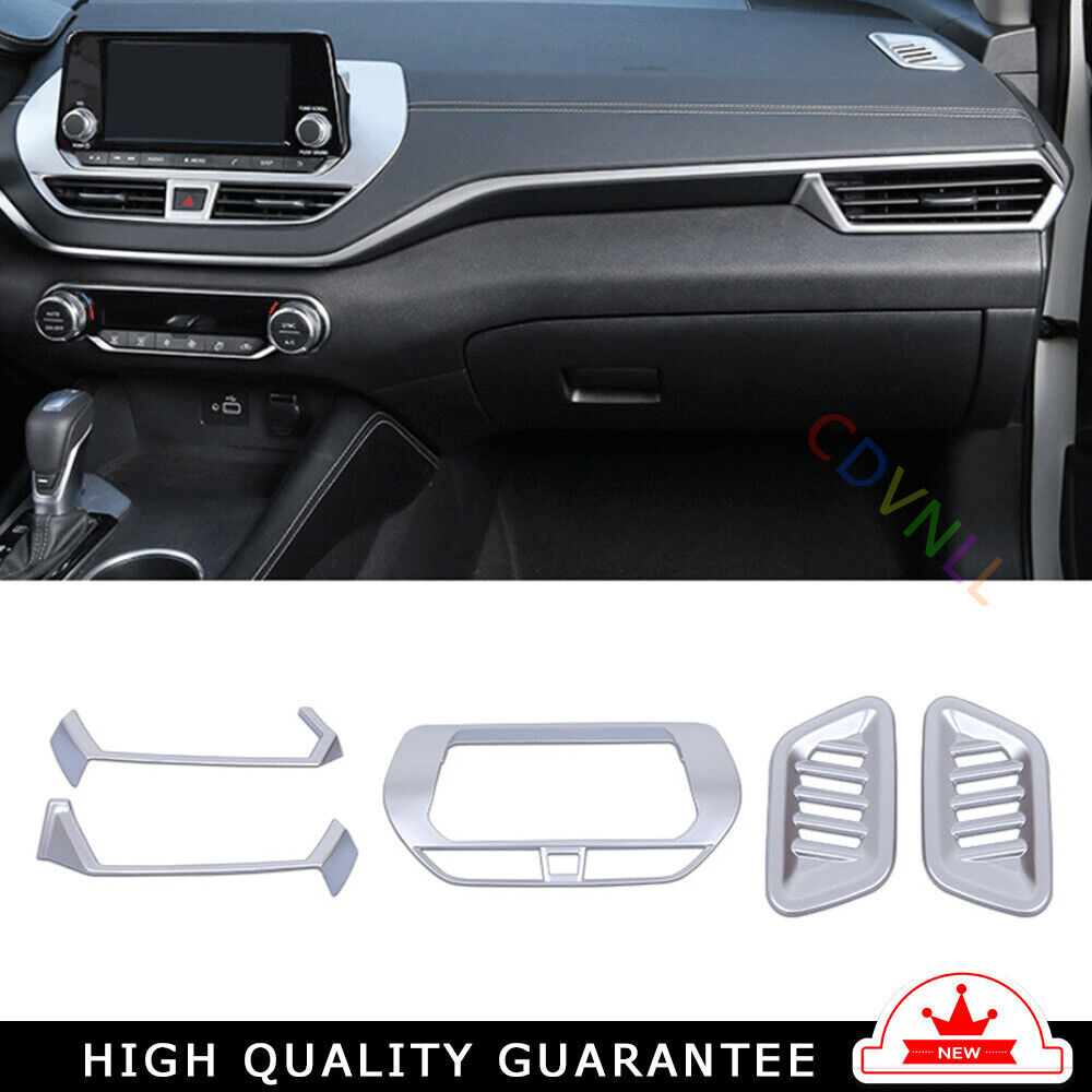 LR AC Air Outlet Vent Cover for Nissan Altima Teana 19-2022 Matte Silver Middle