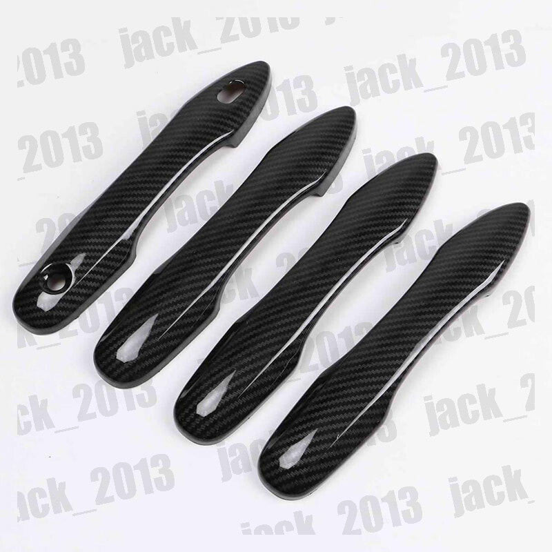 for Toyota for Avalon 2019-2022 Carbon Fibre ABS Side Door Handle Covers Trims 4pcs