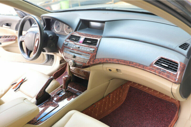 Console CD Switch Control Panel Trim for Honda Accord Crosstour 08-13 Wood Grain