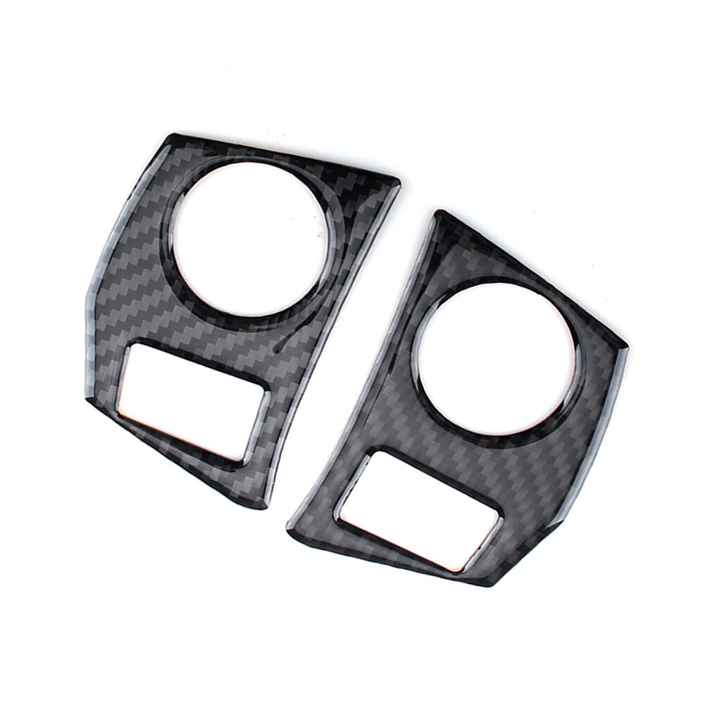 Carbon Fiber Interior Steering Wheel Buttons Trim for Toyota for Corolla 2014-2018