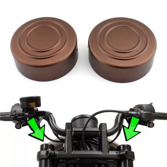 Fit for Harley Sportster S 1250 RH1250S 2021-25 Upper Fork Stem Nut Cap Cover Brown