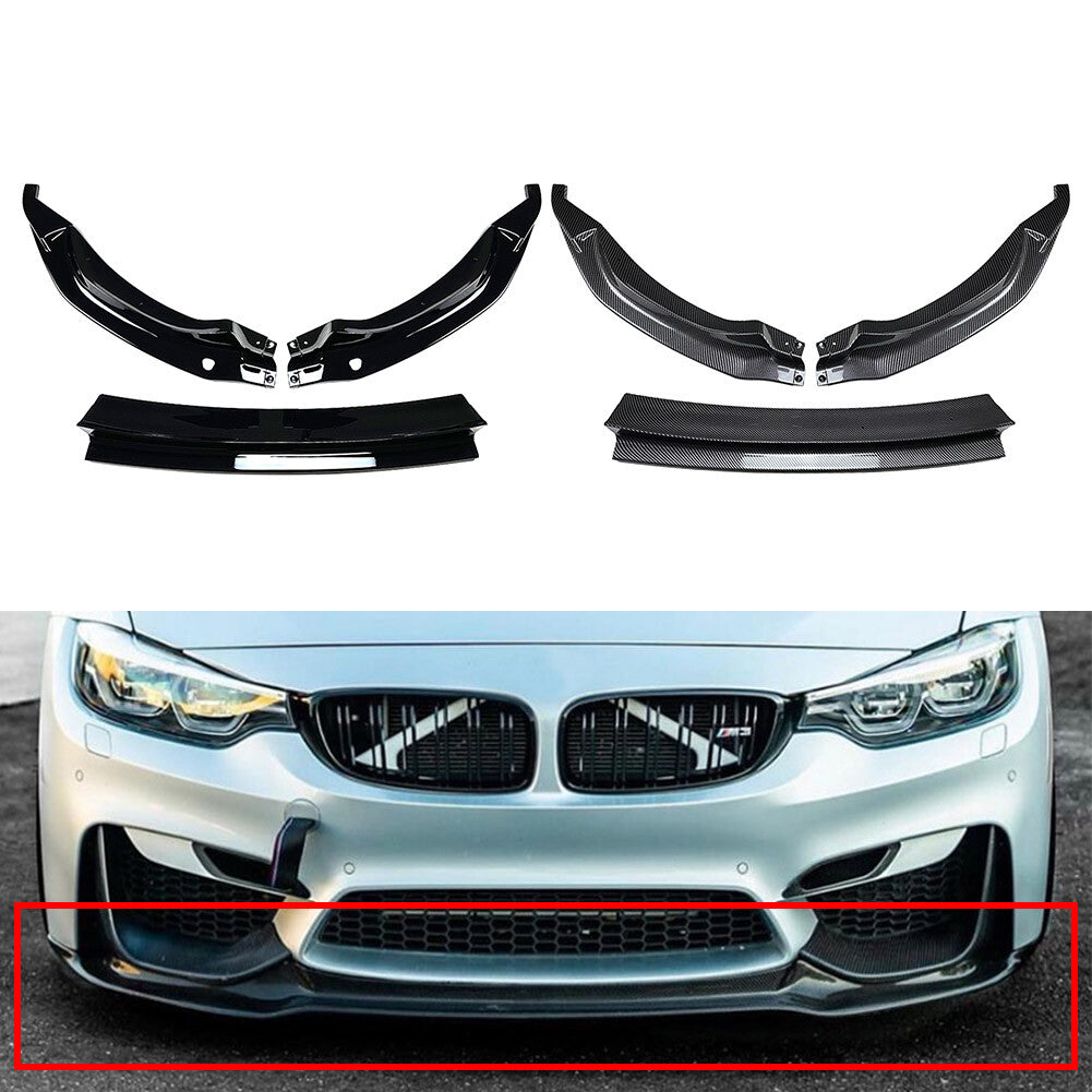 Front Bumper Lower Spoiler Splitter Lip for BMW F80 M3 F82 F83 M4 2015-2020