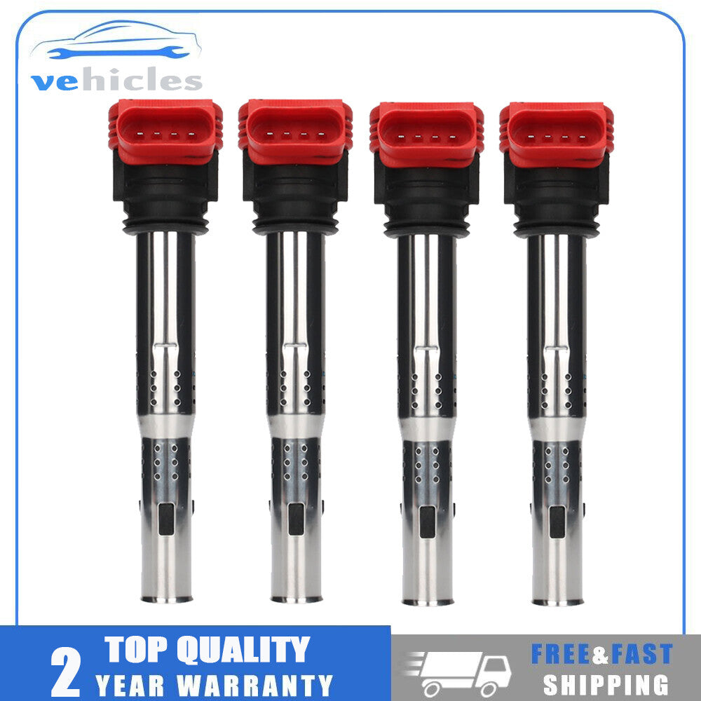 4-piece ignition coil pack 06E905115E for Audi A4, A5, R8, and for Volkswagen for Golf GTI 2.0T FSI