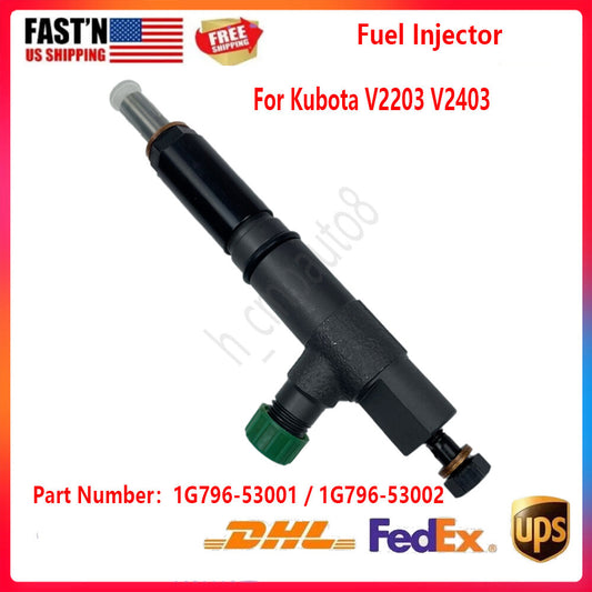 Fuel Injector 1G796-53002 Compatible with Kubota V2203 V2403 Engine 1G796-53001