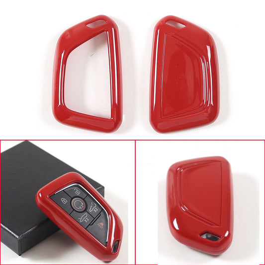 for Chevrolet for Corvette C8 2020+ Remote Key Fob Case Protect Shell Cover ABS Red