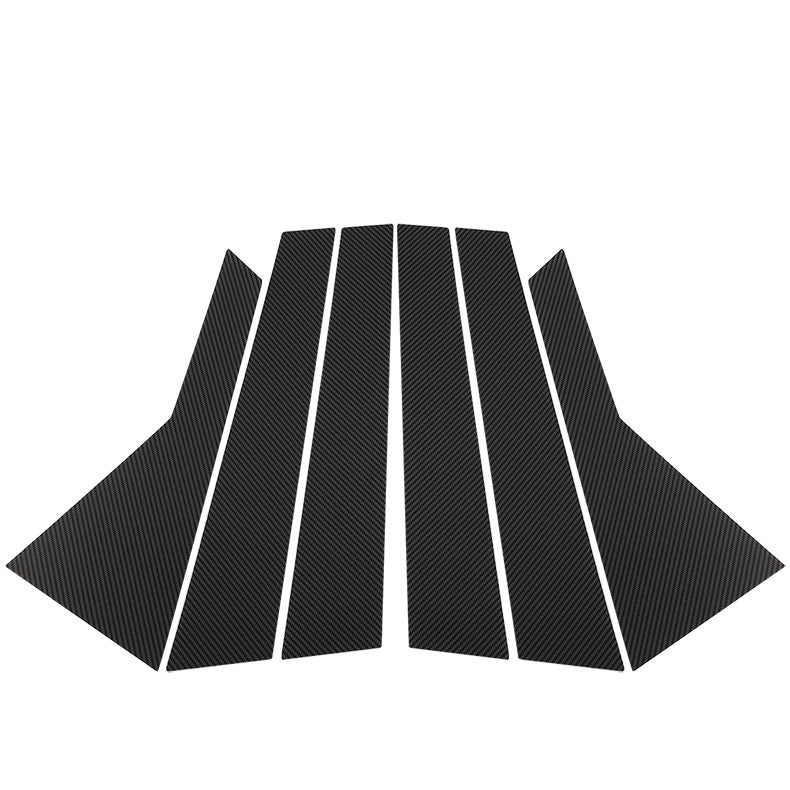 Carbon Fiber Pillar Posts for Chevy Blazer 2019-2022 6pc Set Door Trim Cover Kit