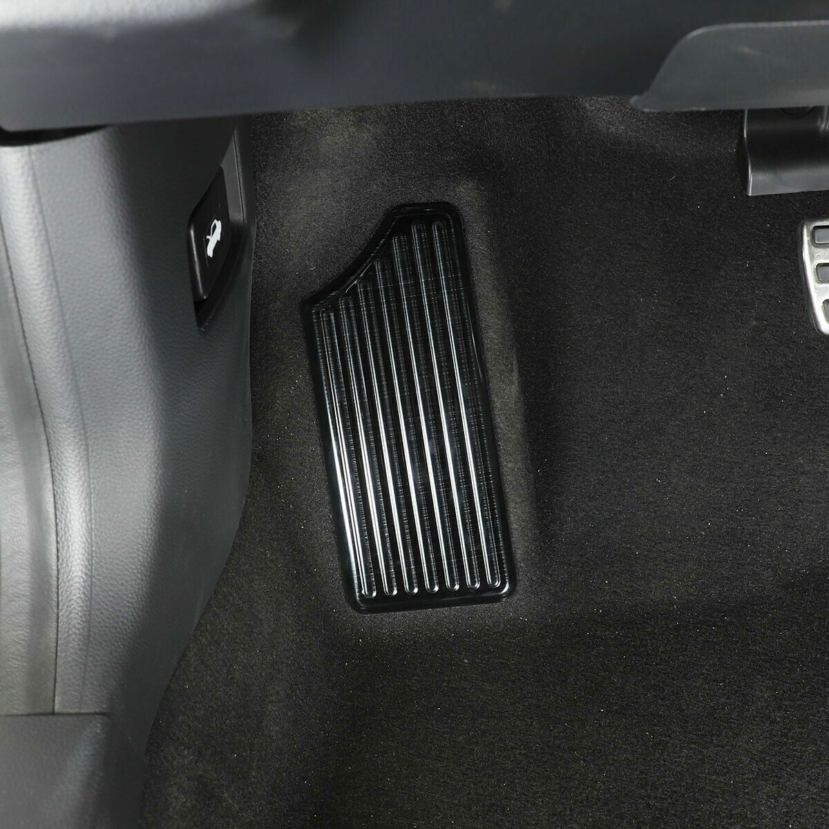 for Honda for Civic 2022-2023 Black Drivers Left Foot Rest Pedal Plate Cover Trims
