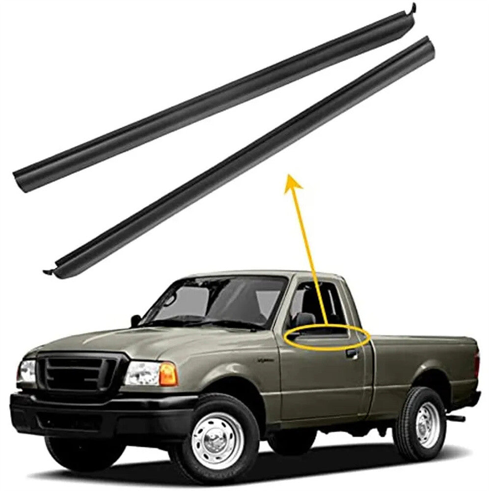 For 1999-2011 for Ford Ranger Front Outer Window Molding Trim Weatherstrip Seal 2Pcs