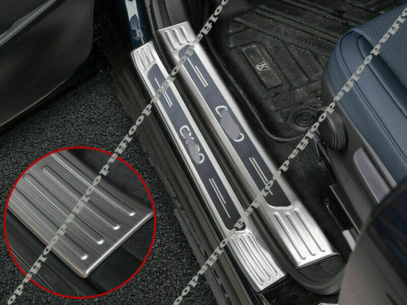 for Mazda CX-30 2020-2022 Silver Door Sill Scuff Plate Cover Protector Guards