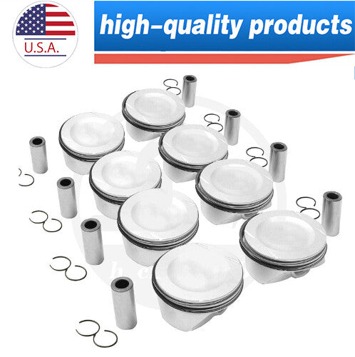 8PCS M157 5.5L Engine Pistons Rings Fits for Mercedes-Benz C218 X218 W212 S212 W166