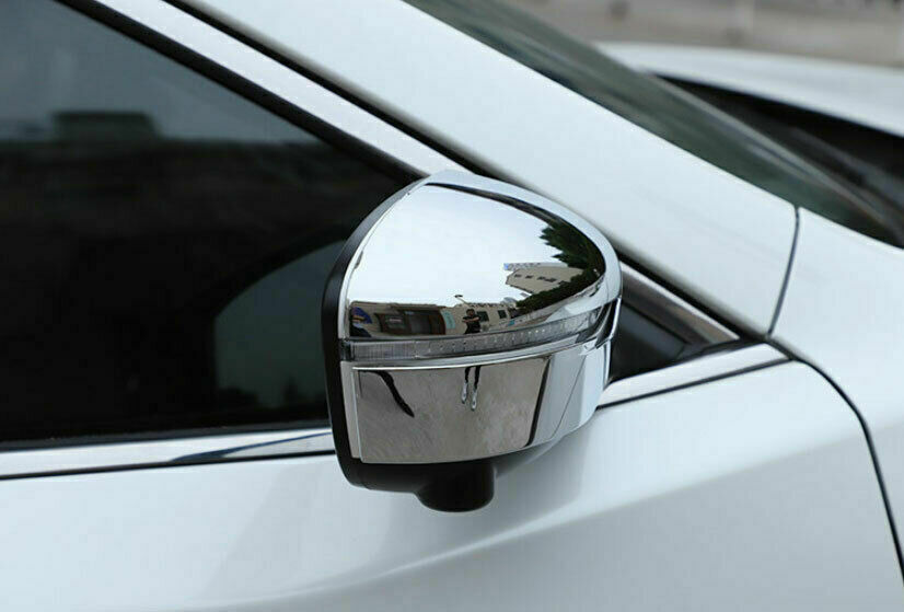 2Chrome ABS RearView Side Door Mirror Cover Wing Trim for Nissan Rogue 2014-2020