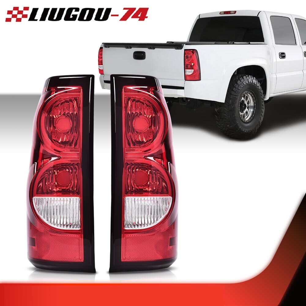 A pair of red taillights and brake lights are suitable for 03-06 for Chevrolet Silverado 1500 2500 3500 HD